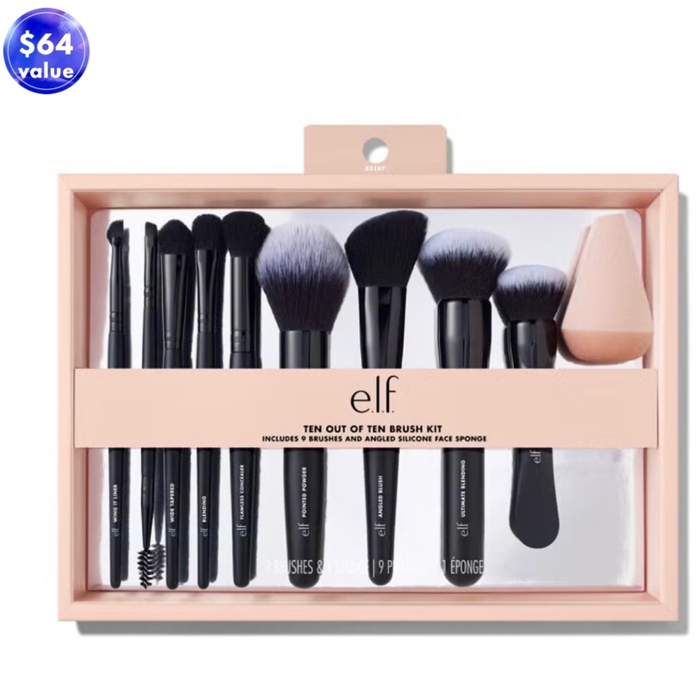 ❤️ e.l.f. Ten Out of Ten Brush Kit